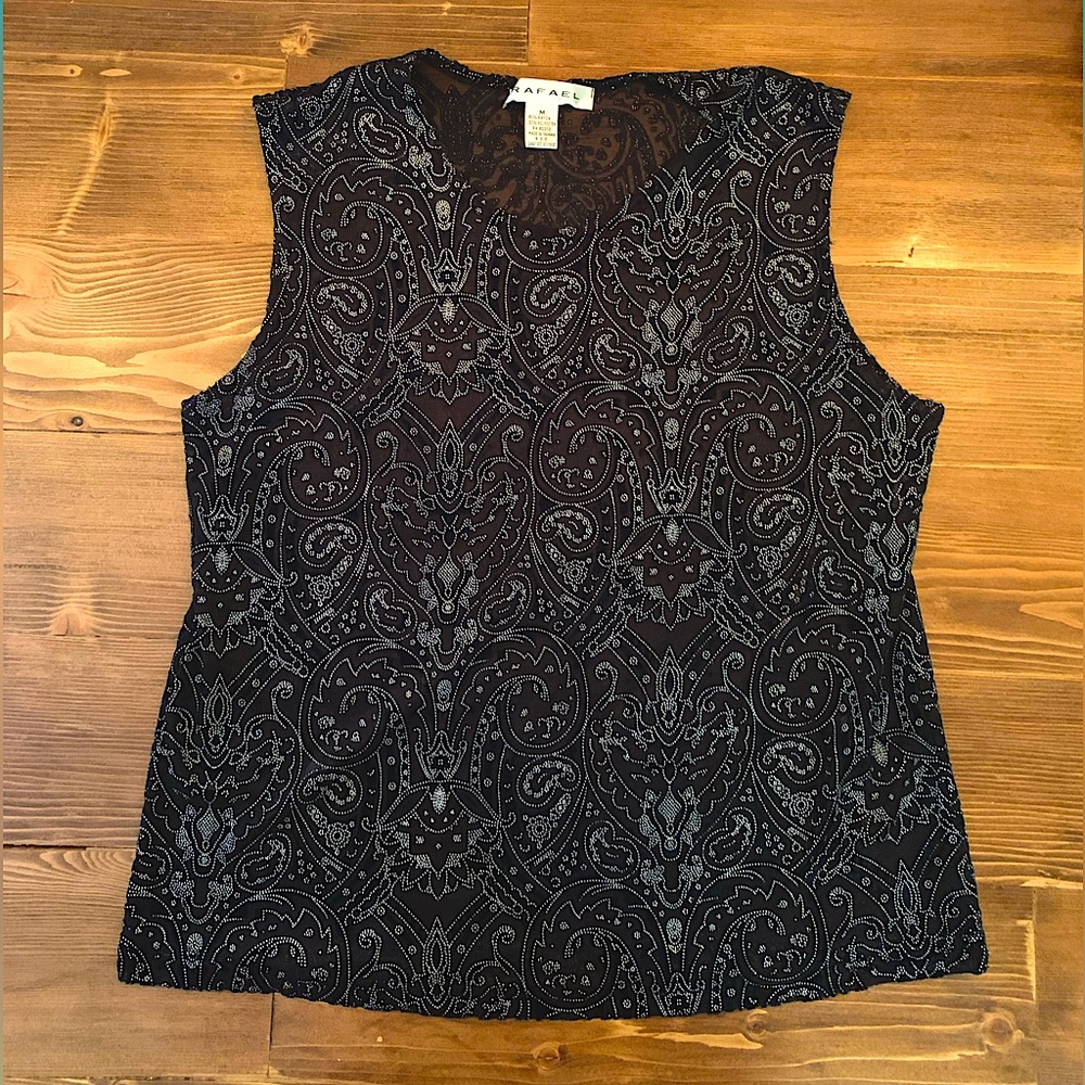 Sheer Black and White Tank